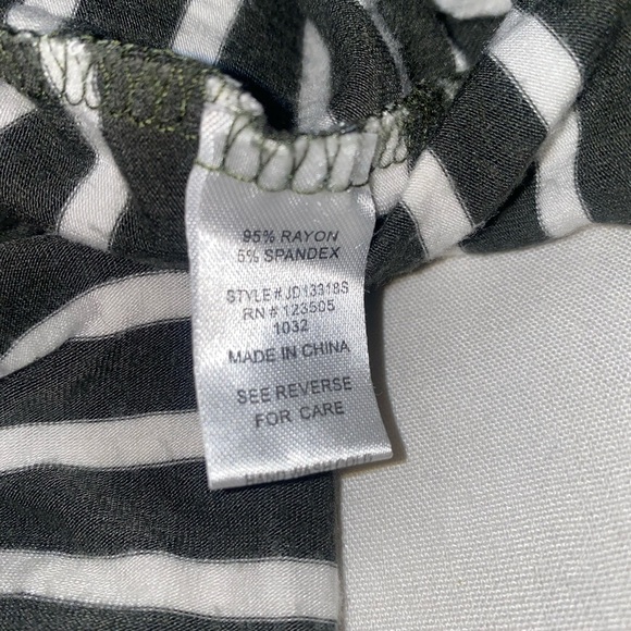 Heart & hips small striped Macy stretch tank green white dress - Picture 11 of 12